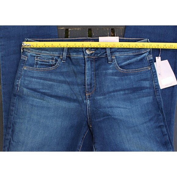 New w/Tags - sz 12 - NYDJ Marilyn Straight Jeans in Sea Breeze (Medium) Wash - Picture 5 of 10
